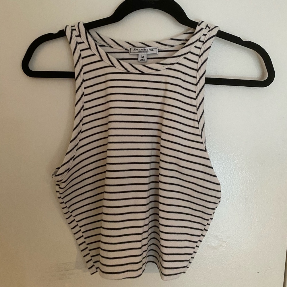 striped Abercrombie and finch tank top size M